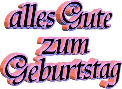 Alles gute zum Geburtstag открытки