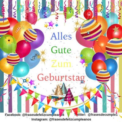 Alles gute zum Geburtstag открытки
