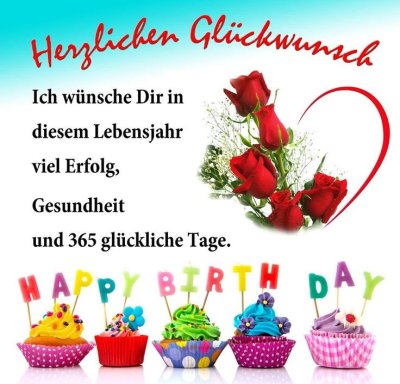 Alles gute zum Geburtstag открытки