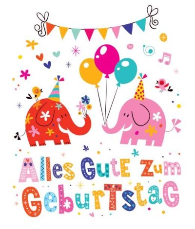 Alles gute zum Geburtstag открытки