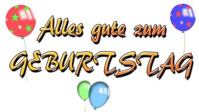 Alles gute zum Geburtstag открытки