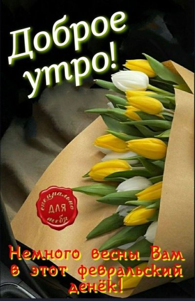 Открытки с добрым утром февраля