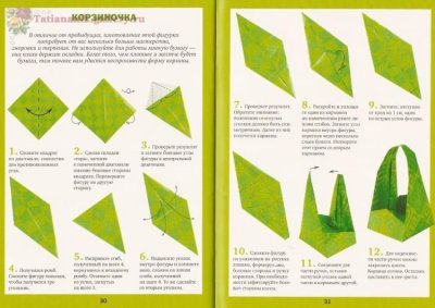 Как сделать корзинку из бумаги оригами