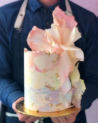 Декор из рисовой бумаги для торта
