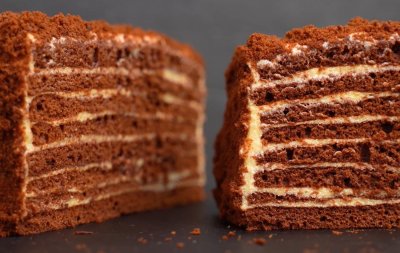 Торт Спартак шоколадный без раскатки коржей