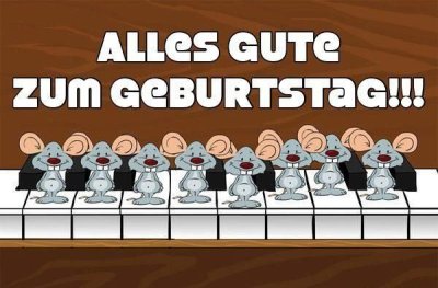 Alles gute zum Geburtstag открытки