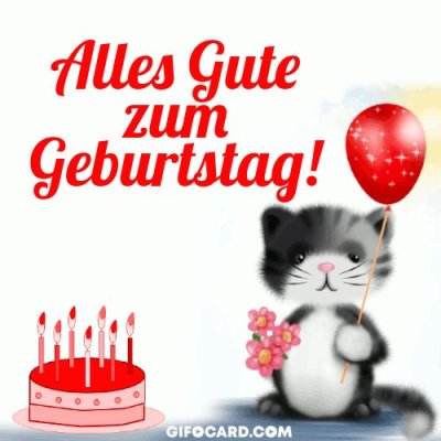 Alles gute zum Geburtstag анимация