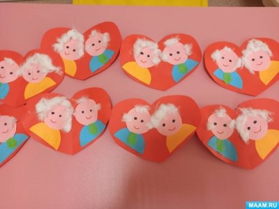 Подарок на день бабушек и дедушек средняя группа