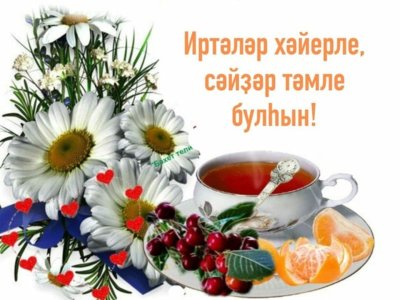 Добрые пожелания с добрым утром на татарском языке
