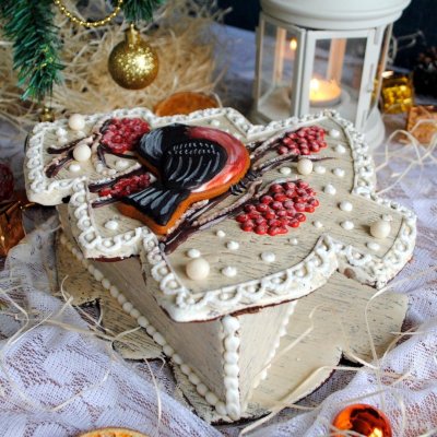 Пряничная шкатулка на новый год