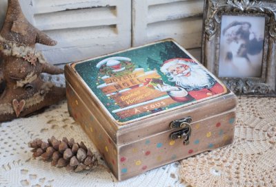 Декупаж деревянной шкатулки