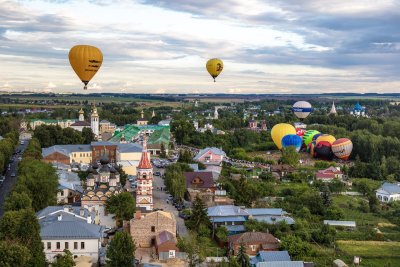 Фестиваль воздухоплавания в Суздале