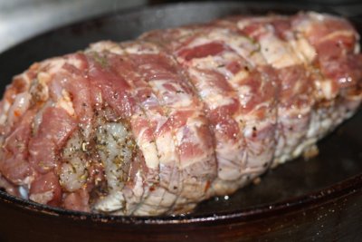 Свиная шея фаршированная