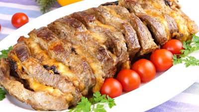 Гармошка из свинины в духовке