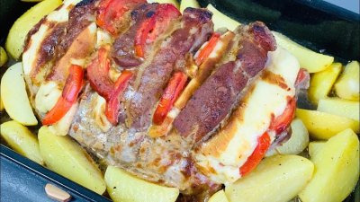Мясо гармошка ароматная