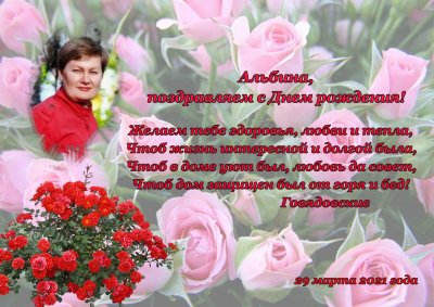 С днем рождения Альбинка