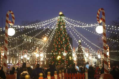 Рождественская ярмарка на Манежной площади