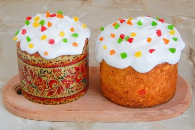 Кулич с творогом