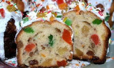 Кулич с цукатами и изюмом