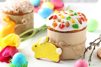 Необычное украшение куличей