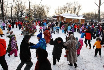 Массовые гуляния на новый год