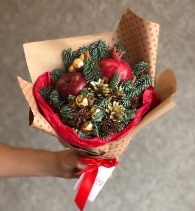 Новогодние мини букеты