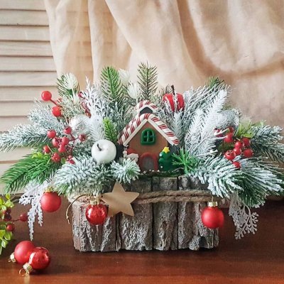 Новогодние композиции своими руками