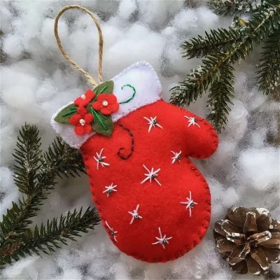 Игрушки из фетра на елку