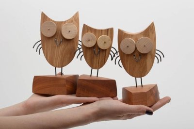 Деревянные фигурки для интерьера