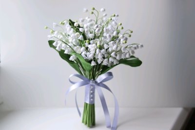 Свадебный букет из ландышей