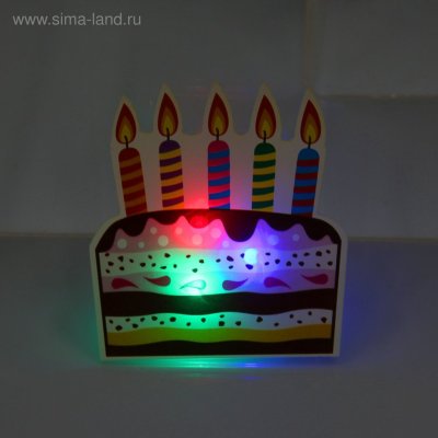 Торт со светящимися элементами