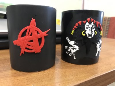 Кружка Король и Шут из полимерной глины