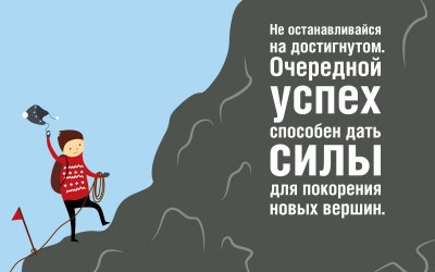 Поздравление с достижением цели