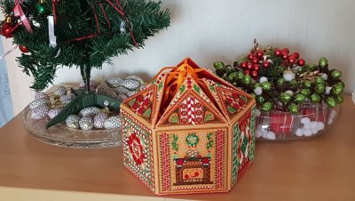 Шкатулка Рождественская поделка