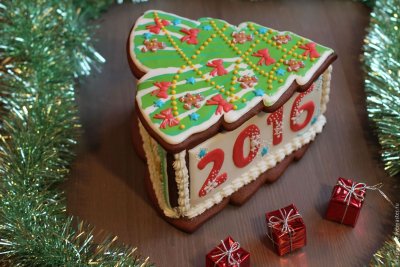 Пряничная шкатулка Новогодняя