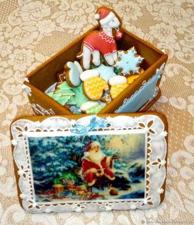 Пряничная шкатулка Новогодняя
