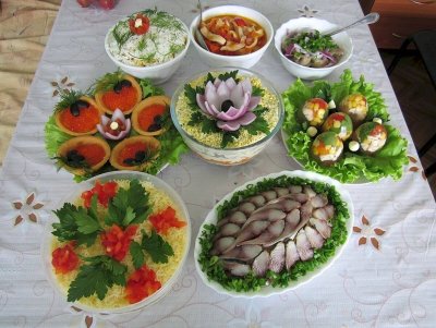Красивые блюда на праздничный стол