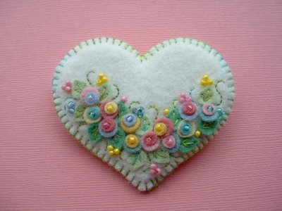 Сердечки из фетра