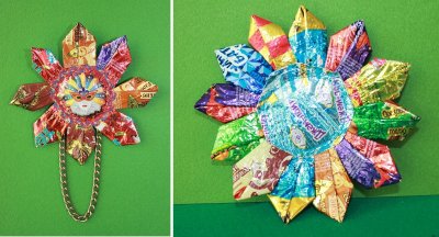 Украшения из фантиков