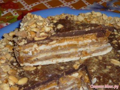 Торт мишка с безе и орехами