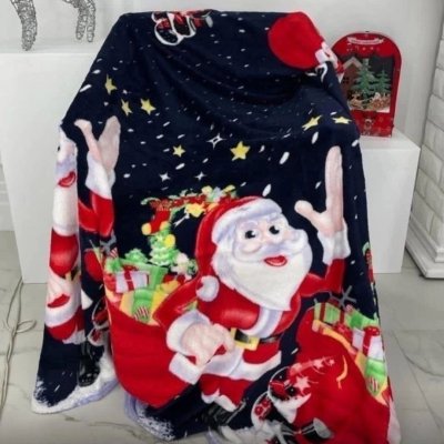 Пледы с новогодним принтом