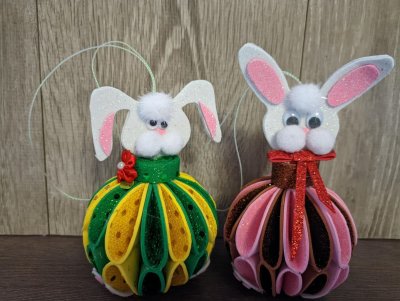 Зайка из фоамирана на Пасху своими руками
