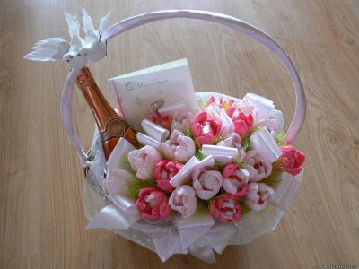 Оригинальные сладкие букеты