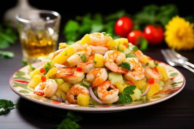 Стол с морепродуктами